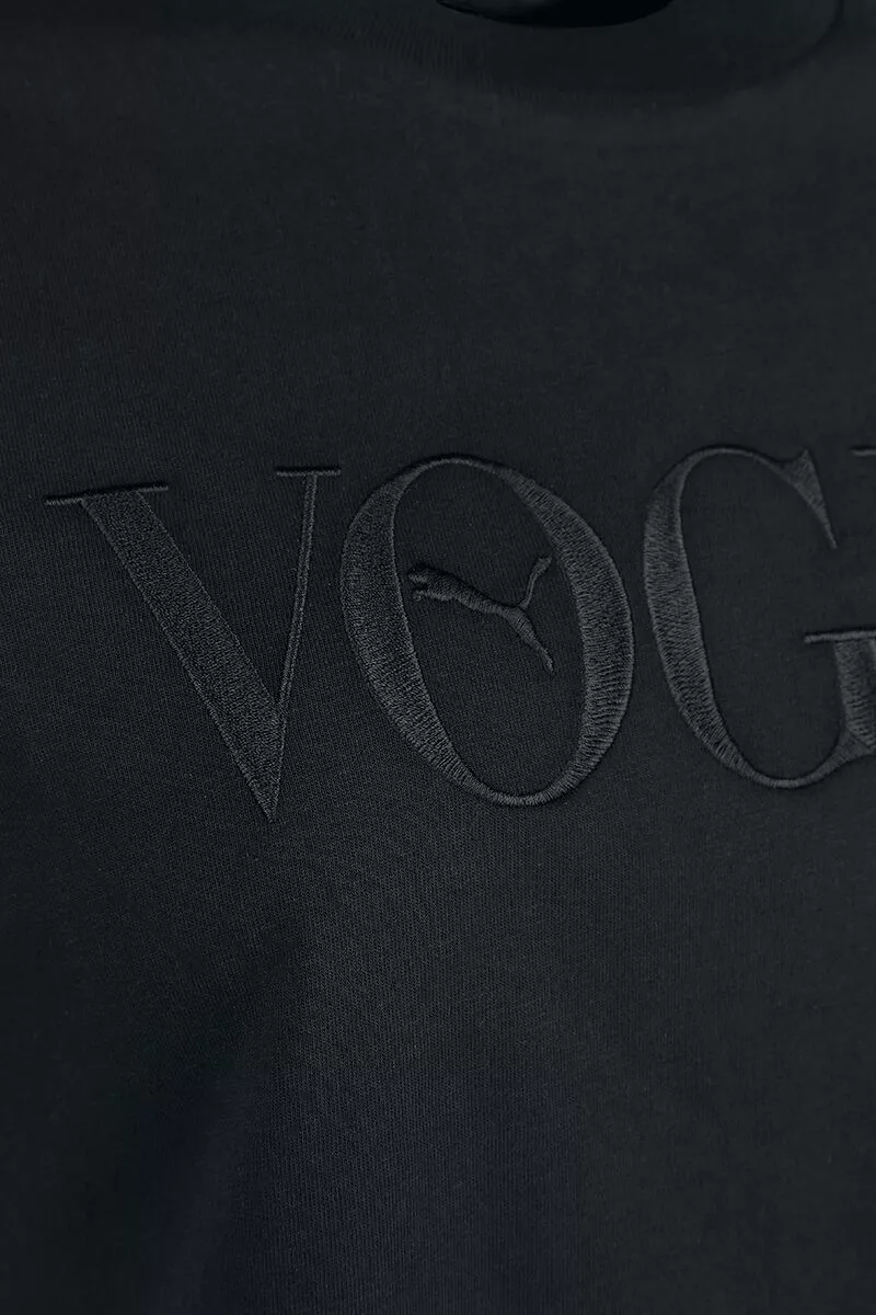 "PUMA X VOGUE Graphic Tee" T-shirt Zwart Van Puma - Afbeelding 4
