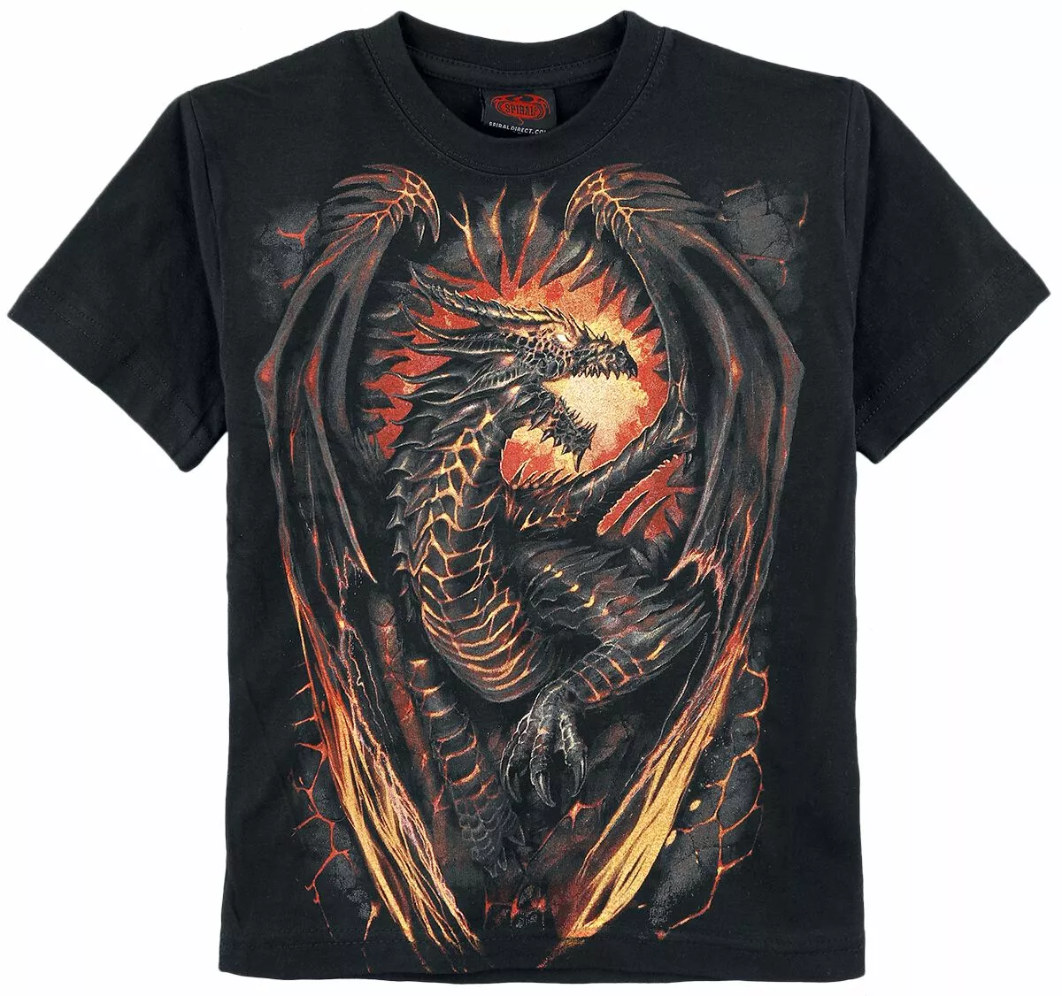 "Dragon Furnace" T-shirt Zwart Van Spiral