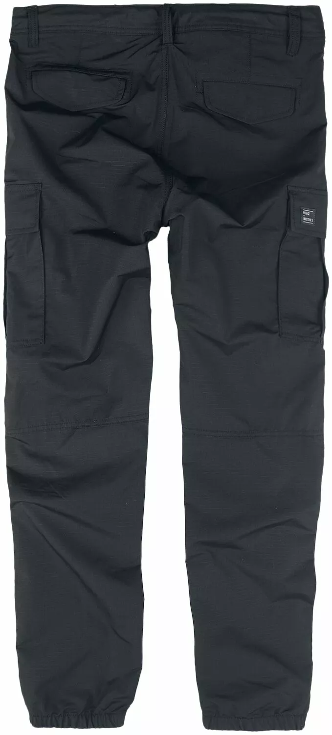"Clyde Pants" Cargobroeken Zwart Van Vintage Industries - Afbeelding 2