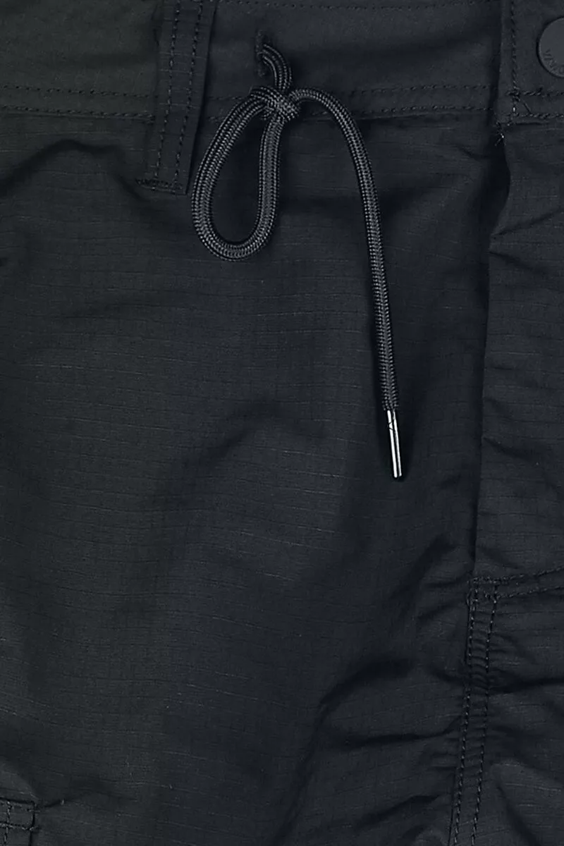 "Clyde Pants" Cargobroeken Zwart Van Vintage Industries - Afbeelding 3