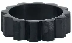 "Gear Wheel" Ring Zwart Van EtNox