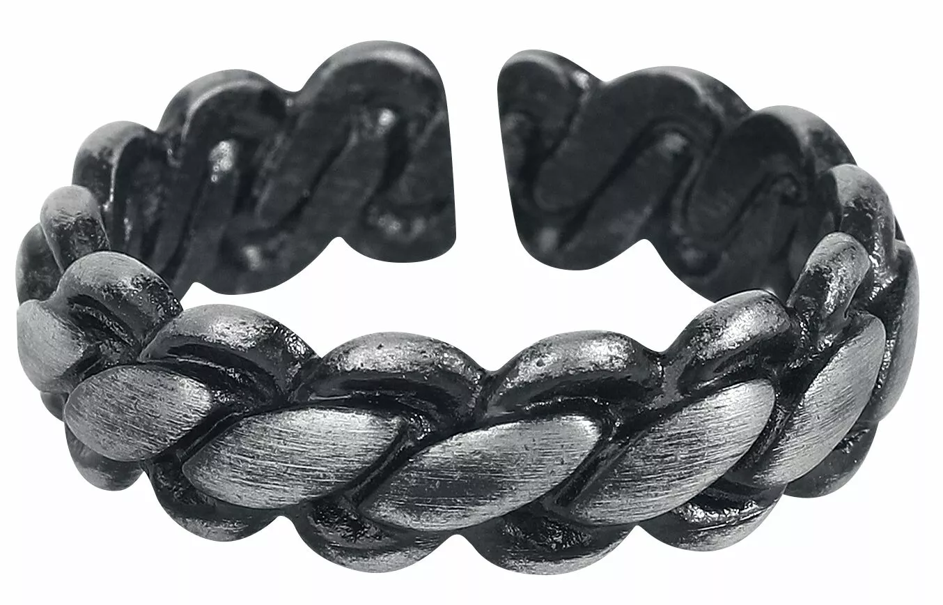 "Gun Metal Ring" Ring Zwart Van EtNox