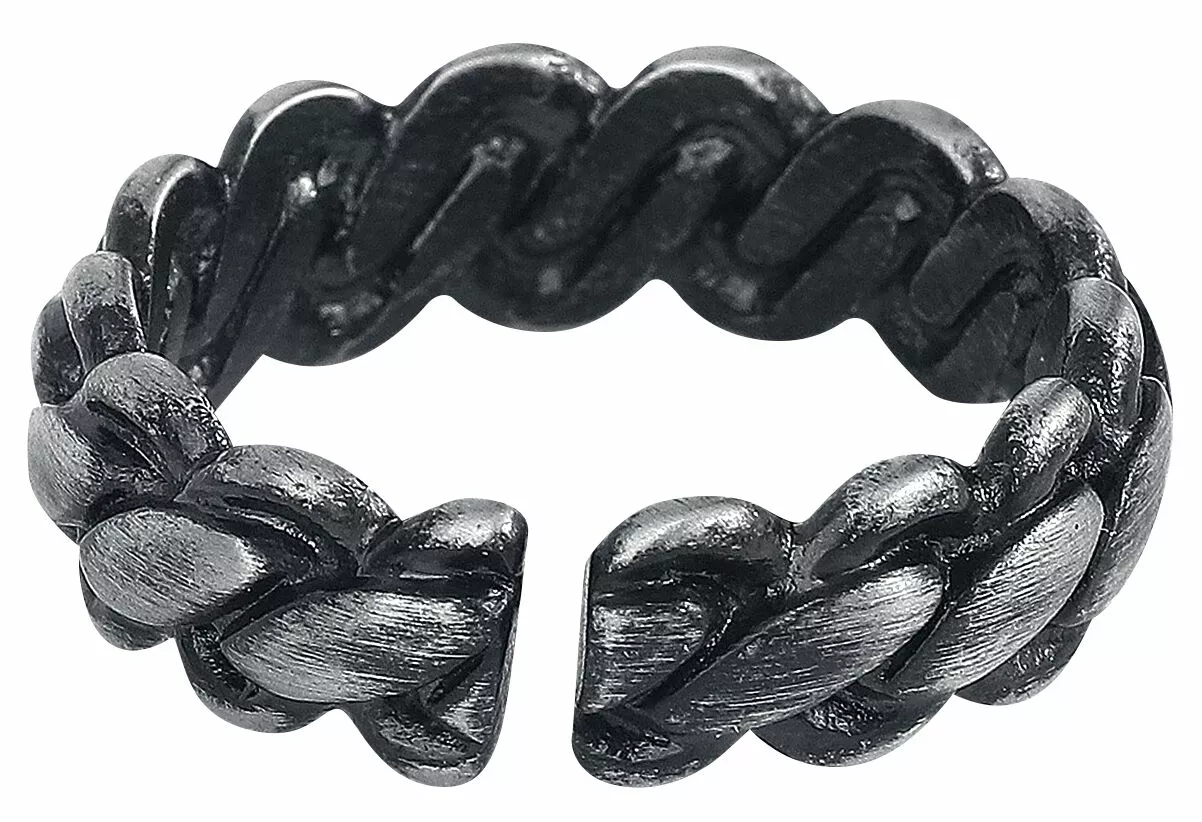 "Gun Metal Ring" Ring Zwart Van EtNox - Afbeelding 2