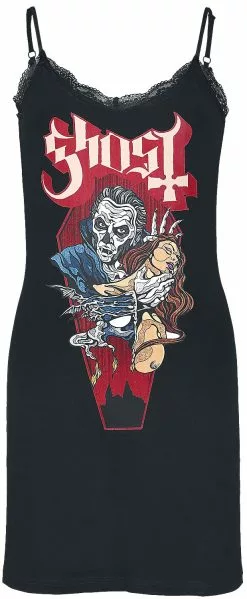 "EMP Signature Collection" Korte Jurk Zwart Van Ghost