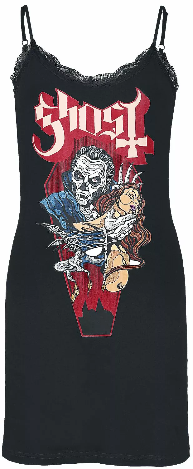 "EMP Signature Collection" Korte Jurk Zwart Van Ghost