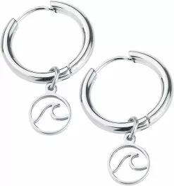 "Creole Wave" Oorbel Zilverkleurig Van EtNox