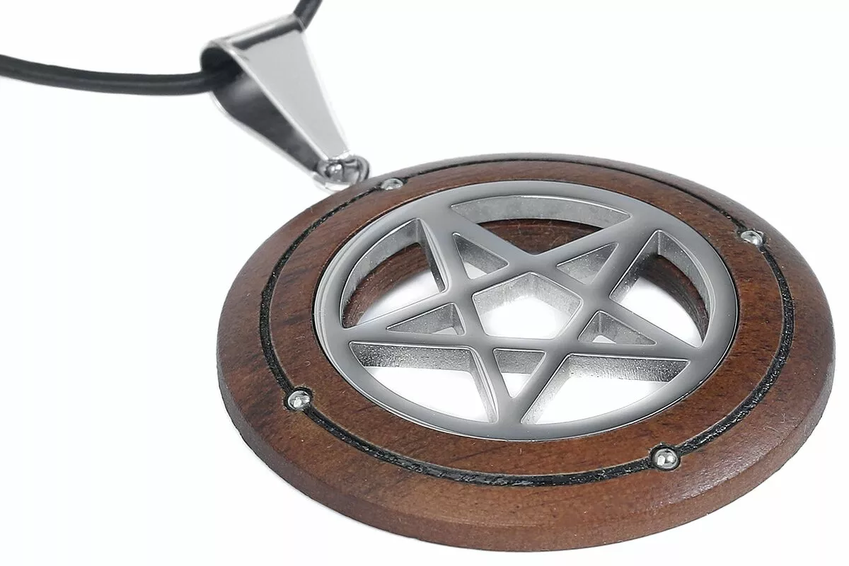 "Pentagram" Halsketting Zilverkleurig Van EtNox - Afbeelding 4