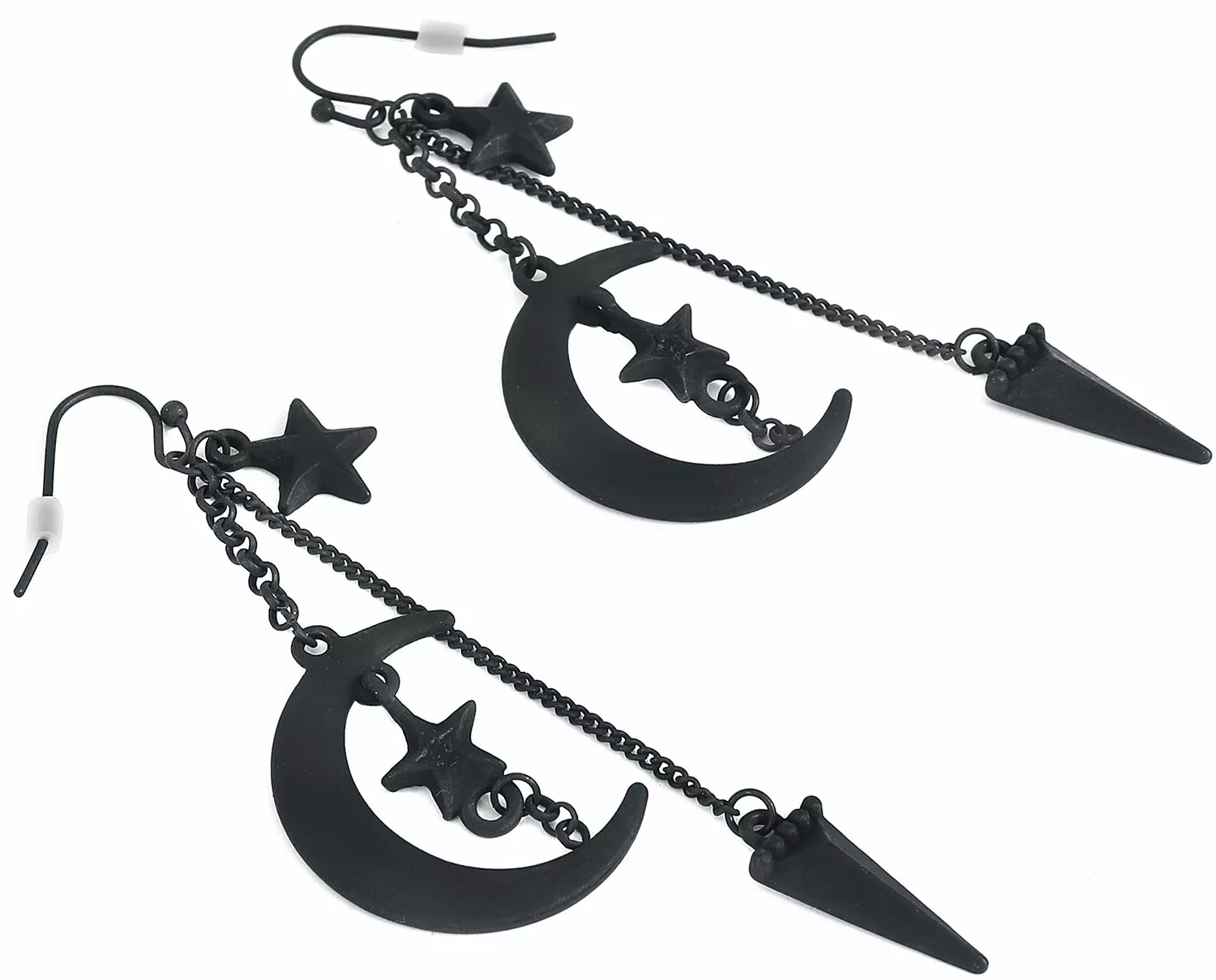 "Black Moon" Oorbel Zwart Van Full Volume By EMP - Afbeelding 2