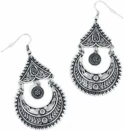 "Ornaments" Oorbel Zilverkleurig Van RED By EMP