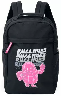 "Crown Grab Bag" Rugtas Zwart-wit-felroze Van Fall Guys