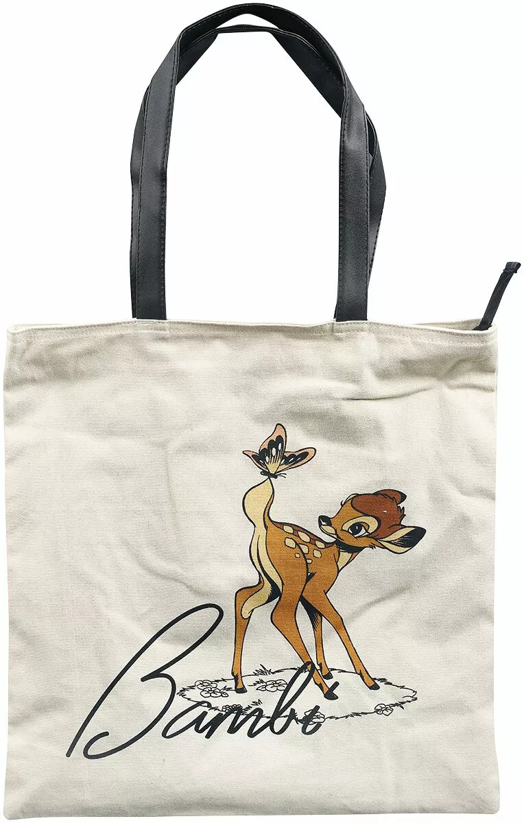 "Bambi" Katoenen Tas Wit-zwart Van Bambi