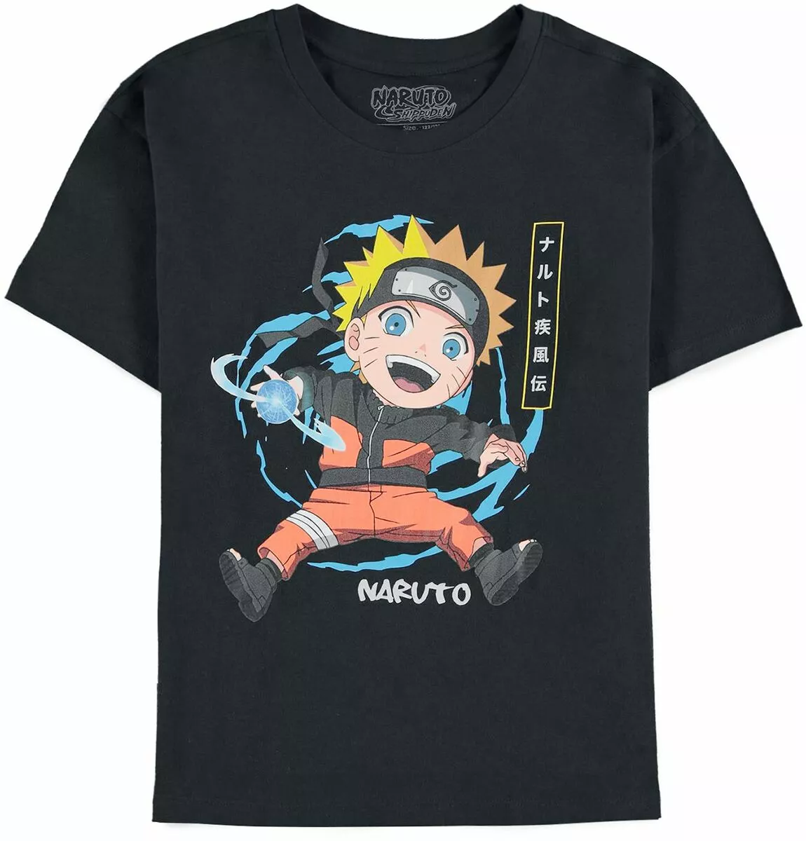 "Kids - Shippuden - Naruto Uzumaki" T-shirt Zwart Van Naruto