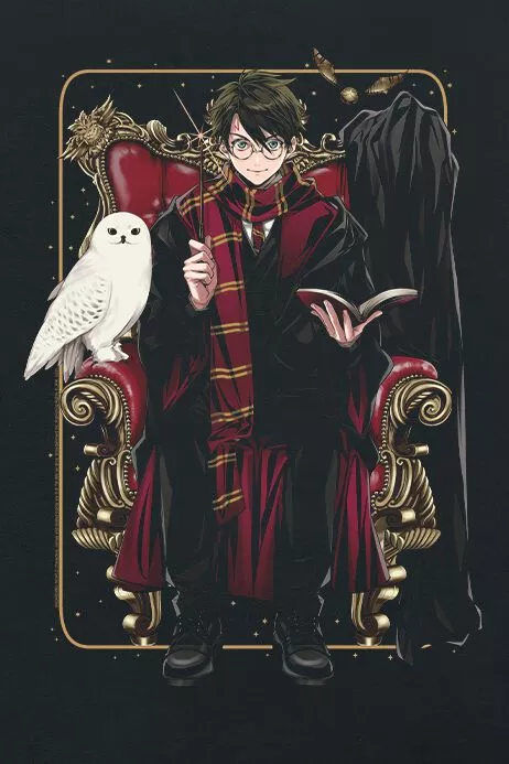 "Book Of Spells" T-shirt Zwart Van Harry Potter - Afbeelding 2