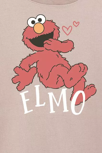 "Kids - Elmo" T-shirt Oudroze Van Sesame Street - Afbeelding 2