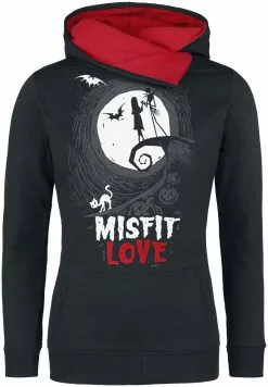 "Misfit Love" Trui Met Capuchon Zwart-rood Van The Nightmare Before Christmas