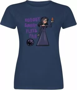 "Nobody Smart Plays Fair" T-shirt Blauw Van The Witcher