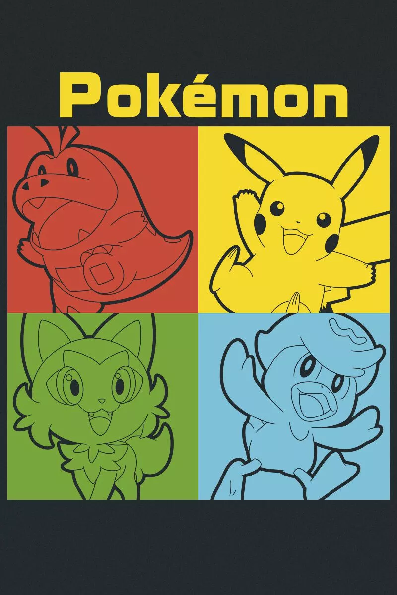 "Scarlet & Violet - Squad" T-shirt Zwart Van Pokémon - Afbeelding 2