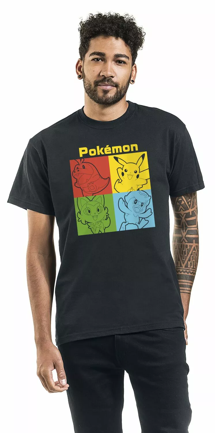 "Scarlet & Violet - Squad" T-shirt Zwart Van Pokémon - Afbeelding 3