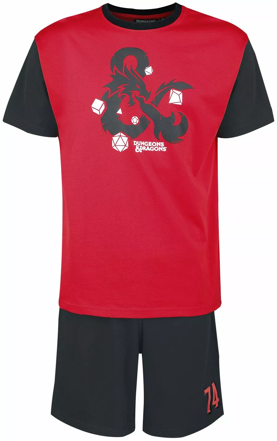 "CARPE DM" Pyjama Zwart-rood Van Dungeons And Dragons