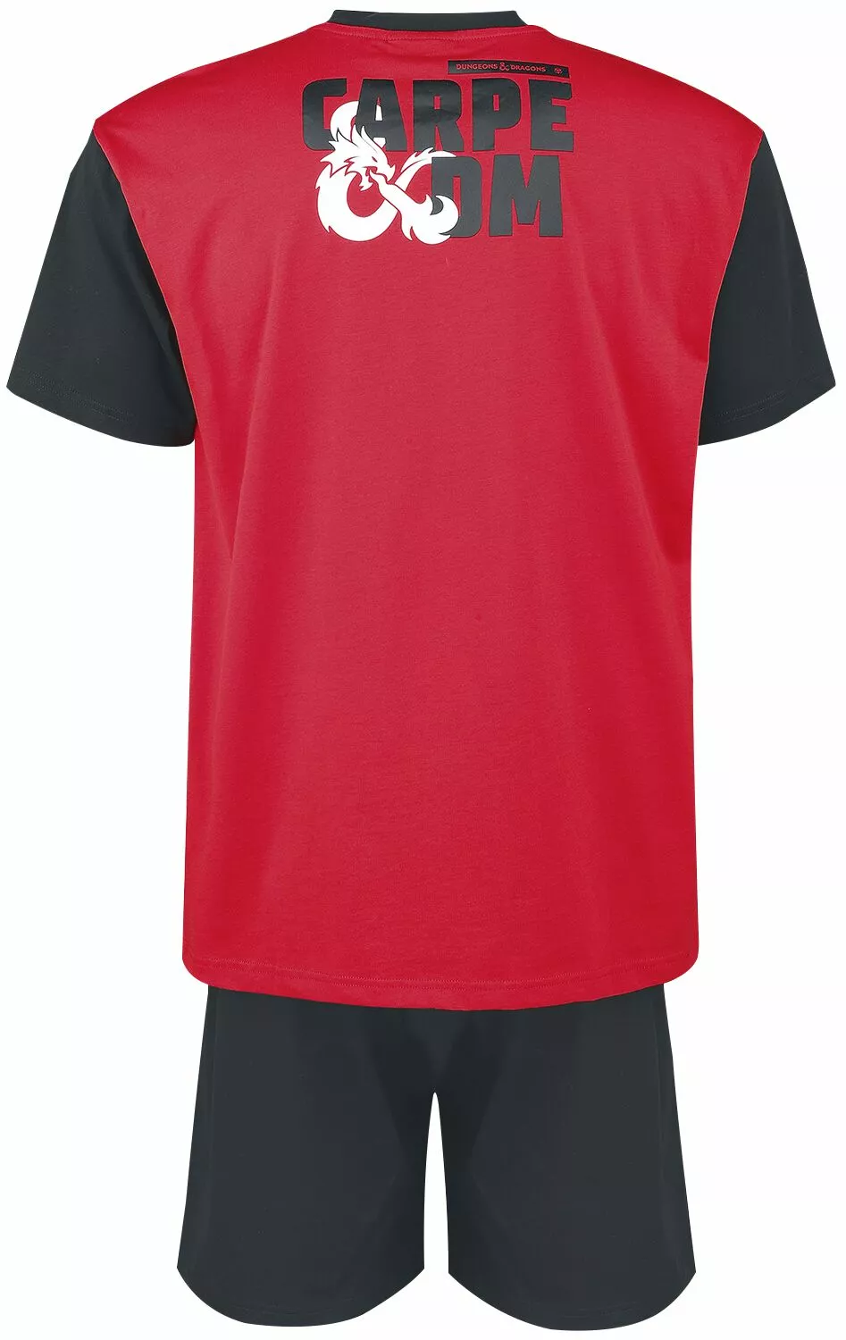 "CARPE DM" Pyjama Zwart-rood Van Dungeons And Dragons - Afbeelding 2