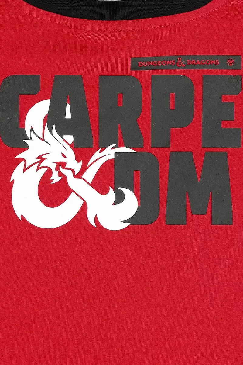 "CARPE DM" Pyjama Zwart-rood Van Dungeons And Dragons - Afbeelding 4