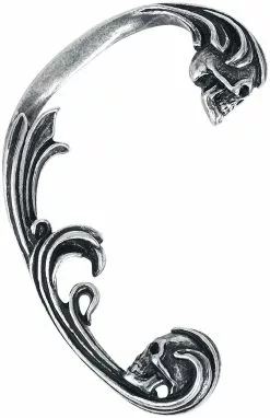 "Dece's De Rocaille" Ear Stud Zilverkleurig Van Alchemy Gothic