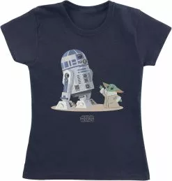 "Kids - The Mandalorian - R2D2 - Grogu" T-shirt Blauw Van Star Wars