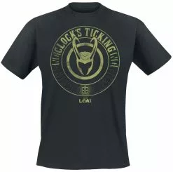 "Loki - Ticking" T-shirt Zwart Van Loki