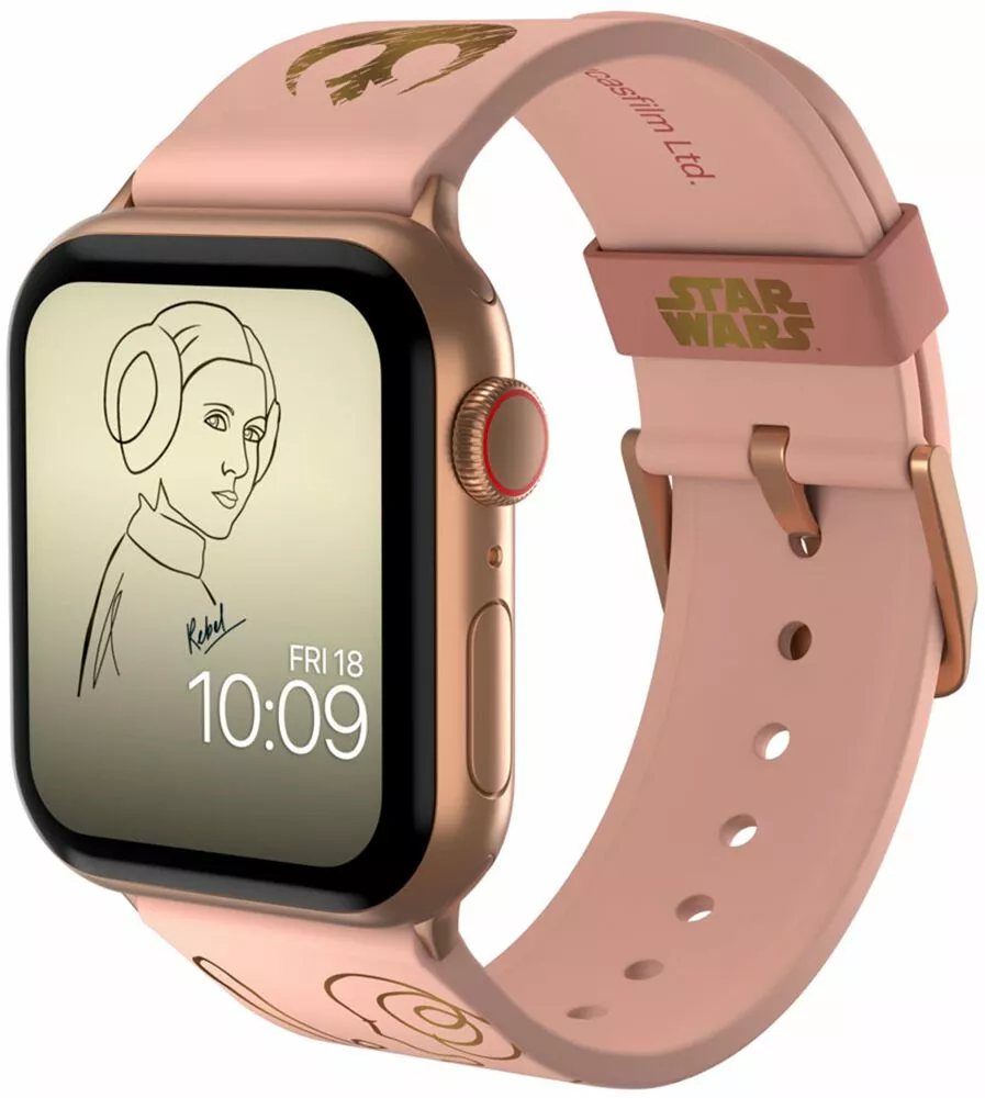 "MobyFox - Leia Organa - Smartwatch Bandje" Polshorloges Roos Van Star Wars - Afbeelding 3