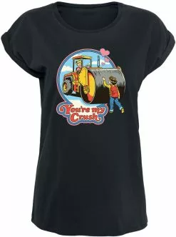 Brandfun Steven Rhodes "You're My Crush" T-shirt Zwart Van Steven Rhodes