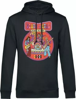 Brandfun Steven Rhodes "Death Metal Sing - Along" Trui Met Capuchon Zwart Van Steven Rhodes