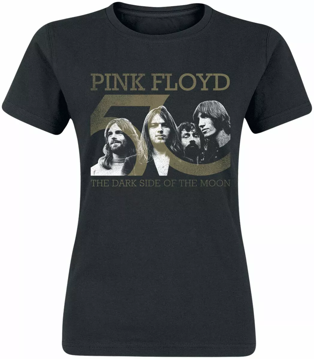 "The Dark Side Of The Moon 50th Anniversary" T-shirt Zwart Van Pink Floyd