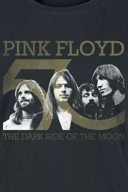 "The Dark Side Of The Moon 50th Anniversary" T-shirt Zwart Van Pink Floyd - Afbeelding 2