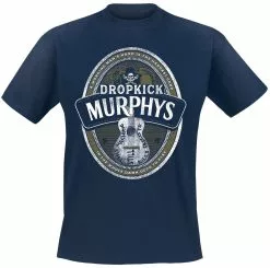 "Beer Label" T-shirt Navy Van Dropkick Murphys