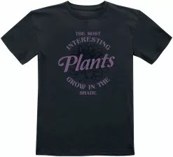 "Interesting Plants" T-shirt Zwart Van Wednesday