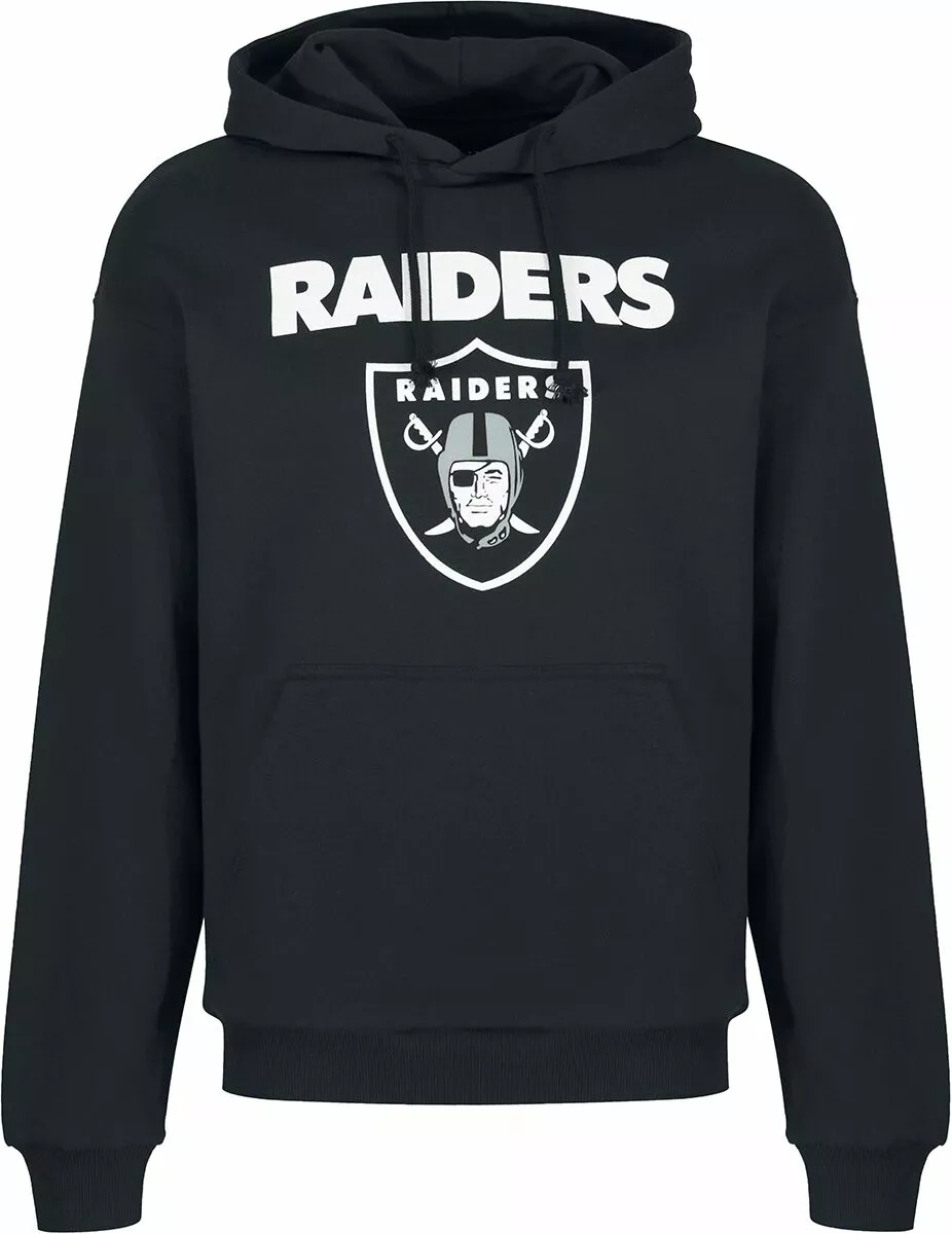 "NFL RAIDERS LOGO" Trui Met Capuchon Zwart Van NFL