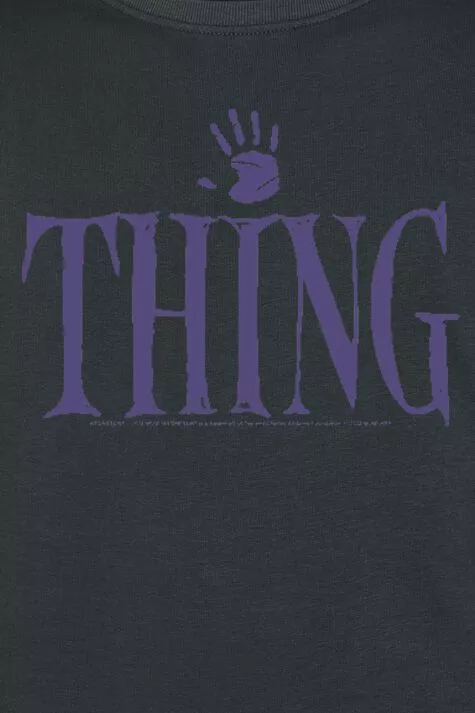 "Thing - Thing" Sweatshirts Zwart Van Wednesday - Afbeelding 2