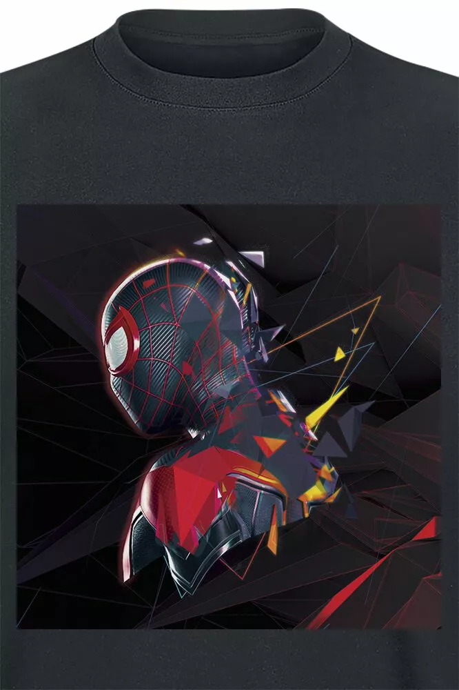 "Gamerverse - Digi Kaleido" T-shirt Zwart Van Spider-Man - Afbeelding 2