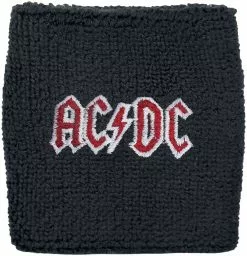 "Logo - Wristband" Zweetbandje Zwart Van AC/DC