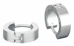 "Stainless Steel Creoles" Oorbel Zilverkleurig Van EtNox